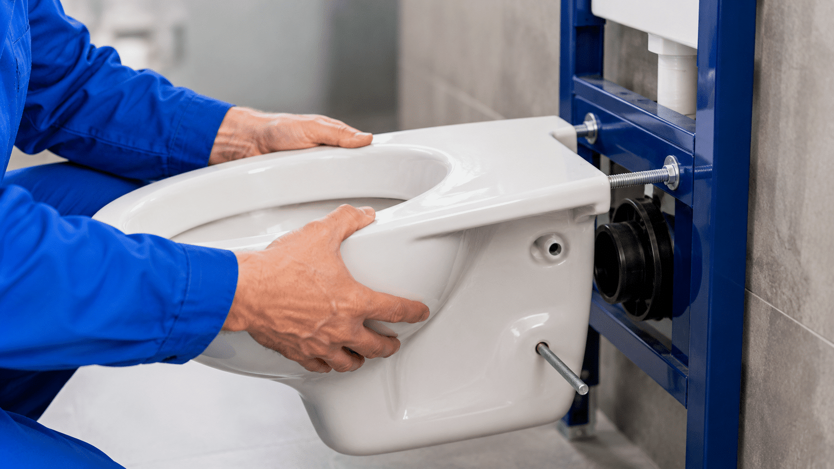 Hänge WC montieren, anschließen oder austauschen lassen