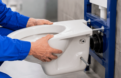 Hänge WC montieren, anschließen oder austauschen lassen